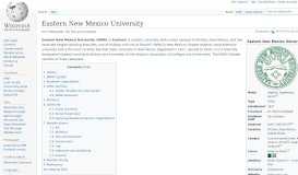 
							         Eastern New Mexico University - Wikipedia								  
							    