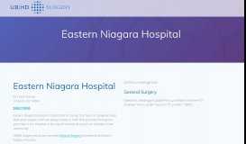
							         Eastern Niagara Hospital - UBMD Surgery - Lockport, NY								  
							    