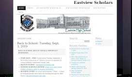 
							         Eastview Scholars | Supporting the Eastview Learning Community ...								  
							    