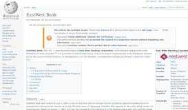 
							         EastWest Bank - Wikipedia								  
							    