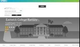 
							         Eastwick College-Ramsey Student Reviews, Scholarships, and Details								  
							    