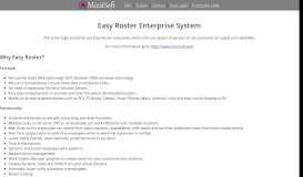 
							         Easy Roster Web Portal - MizziSoft								  
							    