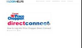 
							         Easy Steps for Price Chopper Direct Connect Login - Loginhelps.org								  
							    