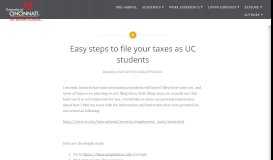 
							         Easy steps to file your taxes as UC students – Student ...								  
							    