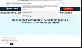 
							         EasyClocking | Time & Attendance - Employee Time Clocks								  
							    