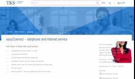 
							         easyConnect internet and telephone service - TKS								  
							    