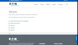 
							         Eaton announces improved aftermarket portal and e-commerce website								  
							    