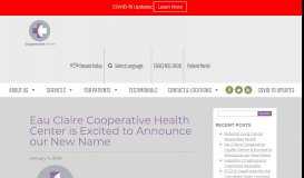 
							         Eau Claire Blog | Eau Claire Cooperative Health Center is Excited								  
							    