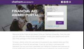 
							         eAward Financial Aid Award Letter | Chatham University, Pittsburgh, PA								  
							    