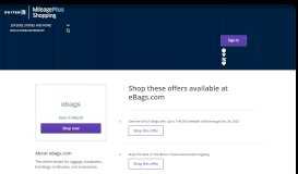 
							         eBags.com coupon & promo codes 2019 - United MileagePlus Shopping								  
							    