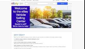 
							         eBay Vehicle Selling Center								  
							    