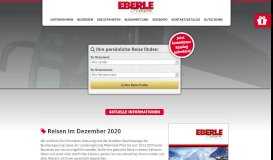 
							         Eberle Reisen - Portal								  
							    