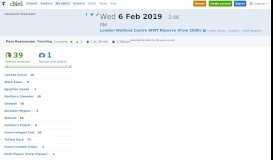 
							         eBird Checklist - 6 Feb 2019 - London Wetland Centre WWT Reserve ...								  
							    