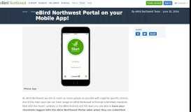 
							         eBird Northwest Portal on your Mobile App! - eBird Pacific Northwest								  
							    