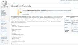 
							         Ebonyi State University - Wikipedia								  
							    