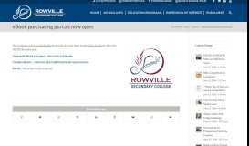 
							         eBook purchasing portals now open – Rowville Secondary College								  
							    