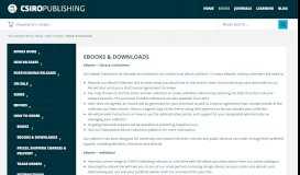 
							         eBooks & Downloads - CSIRO Publishing								  
							    