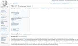 
							         EBSCO Discovery Service – Wikipedia								  
							    