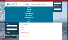 
							         ECA - Fulbright Foreign Student Program								  
							    