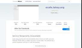 
							         Ecafe.lahey.org website. Service Temporarily Unavailable.								  
							    