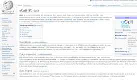 
							         eCall (Portal) – Wikipedia								  
							    