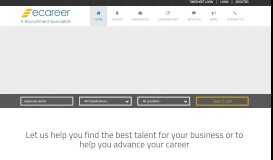 
							         ecareer IT Recruitment Specialists								  
							    