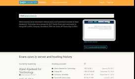 
							         Ecare.ozon.ly server and hosting history								  
							    