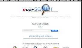 
							         ecarSearch – Autoteile-Suchmaschine für gebrauchte Ersatzteile								  
							    