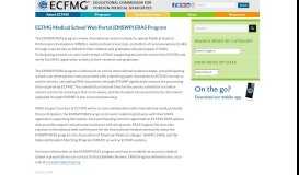 
							         ECFMG Medical School Web Portal (EMSWP) ERAS Program ...								  
							    