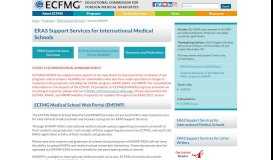 
							         ECFMG Medical School Web Portal (EMSWP)								  
							    