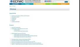 
							         ECFMG Sitemap - ECFMG								  
							    