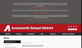 
							         Echo - Avonworth School District								  
							    