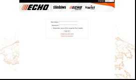 
							         ECHO Business Portal - Sign On								  
							    