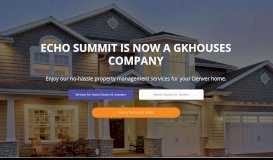 
							         Echo Summit is now gkhouses - gkhouses								  
							    
