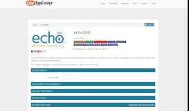 
							         echo360 Education The EchoCenter is a content portal used by ...								  
							    
