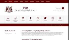 
							         ECHS Blueprint / Early College Portal - Pharr-San Juan-Alamo ISD								  
							    