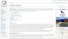 
							         Echuca College - Wikipedia								  
							    