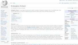 
							         Eckington School - Wikipedia								  
							    