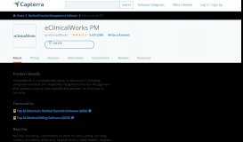 
							         eClinicalWorks PM Reviews and Pricing - 2019 - Capterra								  
							    