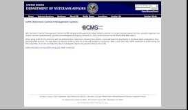 
							         eCMS (Electronic Contract Management System) - VA Authentication ...								  
							    