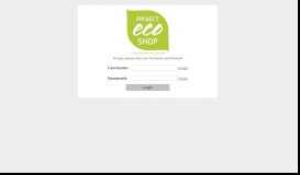 Ekiosk Eco Shop 2112 Login Page