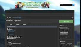 
							         EcoMaster Application | EcoCityCraft | Minecraft Economy Servers								  
							    