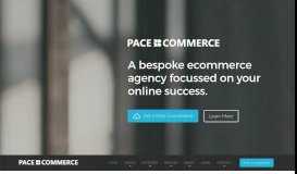 
							         Ecommerce Agency - You need to work with Pace Commerce!								  
							    