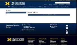 
							         Econ Portal | U-M LSA Department of Economics								  
							    