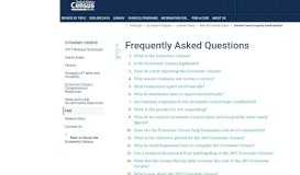 
							         Economic Census Frequently Asked Questions - Census Bureau								  
							    