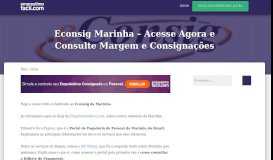 
							         Econsig Marinha - Acesse Agora e Consulte Margem e Consignações								  
							    