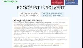 
							         ecoop Insolvenz - SwitchUp								  
							    