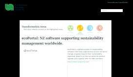 
							         ecoPortal: NZ software supporting sustainability management ...								  
							    