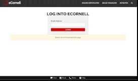 
							         eCornell | Log in								  
							    