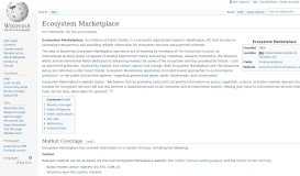 
							         Ecosystem Marketplace - Wikipedia								  
							    